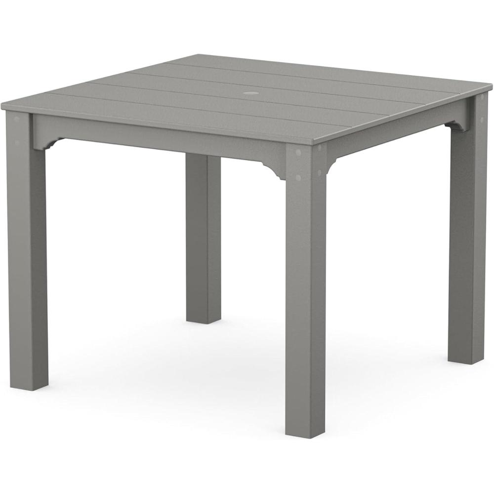 image:imageMartha Stewart by POLYWOOD Chinoiserie Parsons 38 Square Dining Table in BlackSlate Grey