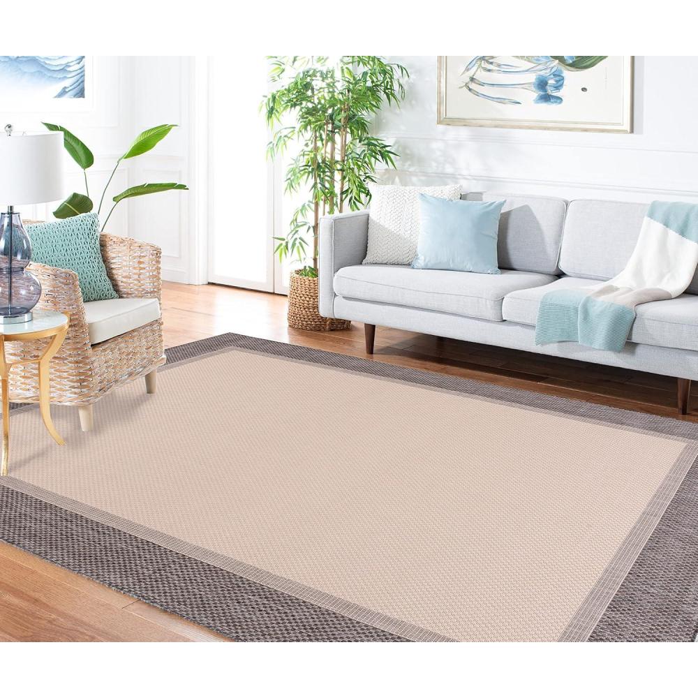 image:imageMartha Stewart x SAFAVIEH Outdoor Area Rug Collection  45 x 65 Camel amp Brown Weather Resistant amp Washable Ideal for Patio Backyard Mudroom Deck Accent Space MSRO386TCamelBrown