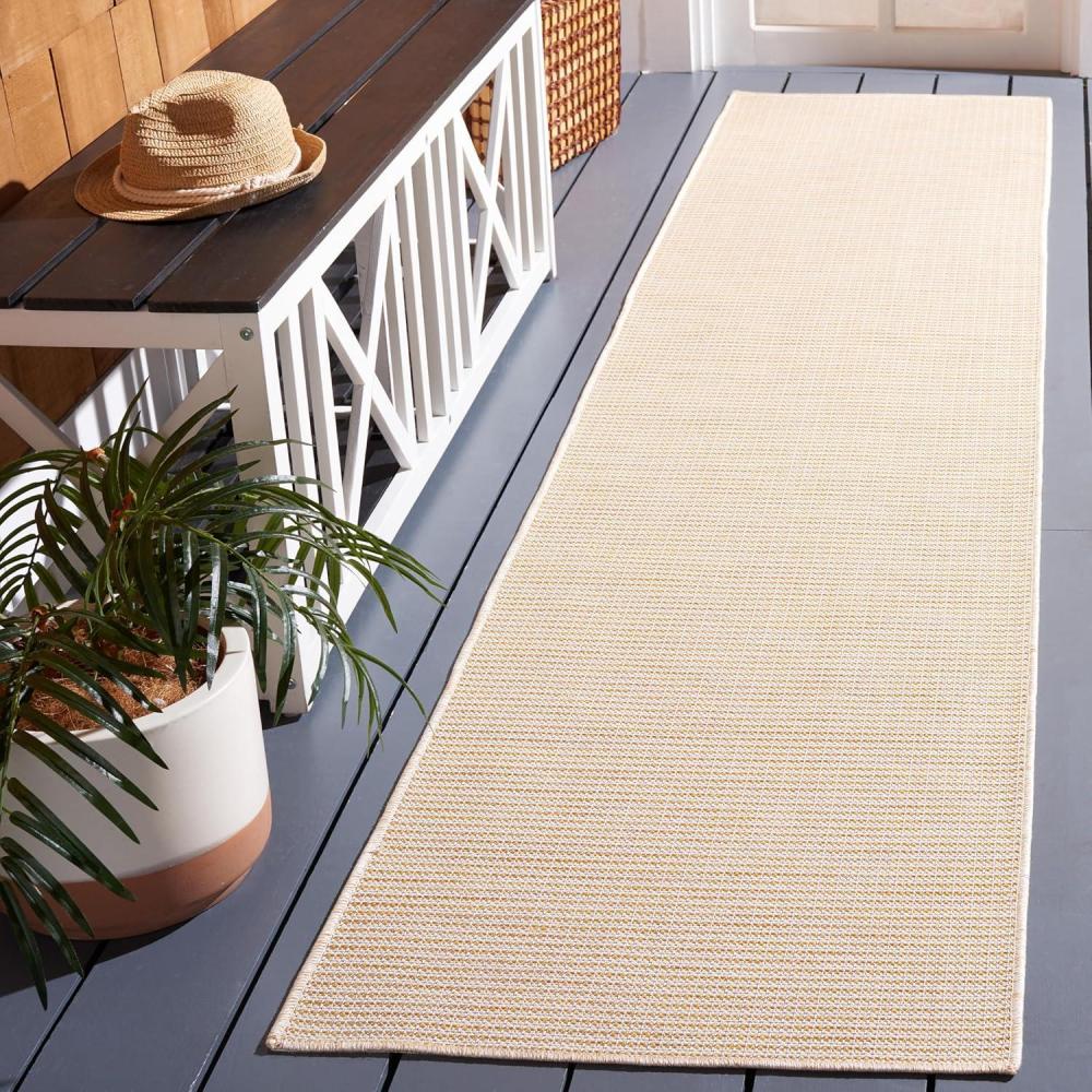 image:imageMartha Stewart x SAFAVIEH Outdoor Area Rug Collection 65 Round Navy Weather Resistant amp Washable Ideal for Patio Backyard Mudroom Deck Dining Space MSR4490NYellow