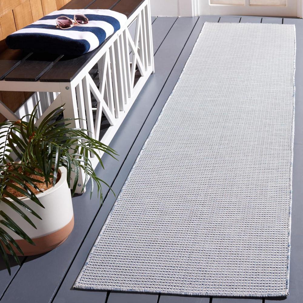 image:imageMartha Stewart x SAFAVIEH Outdoor Area Rug Collection 65 Round Navy Weather Resistant amp Washable Ideal for Patio Backyard Mudroom Deck Dining Space MSR4490NNavy