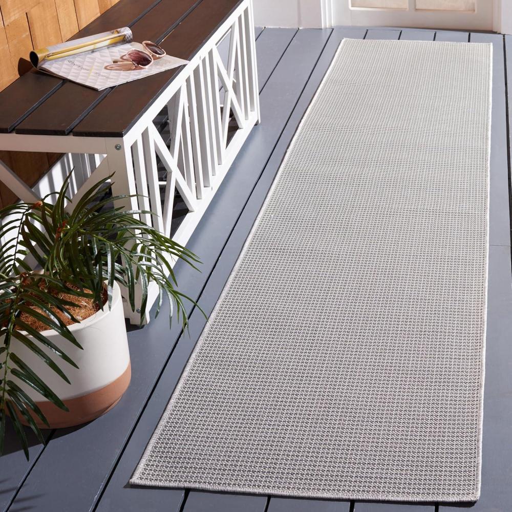 image:imageMartha Stewart x SAFAVIEH Outdoor Area Rug Collection 65 Round Navy Weather Resistant amp Washable Ideal for Patio Backyard Mudroom Deck Dining Space MSR4490NGrey