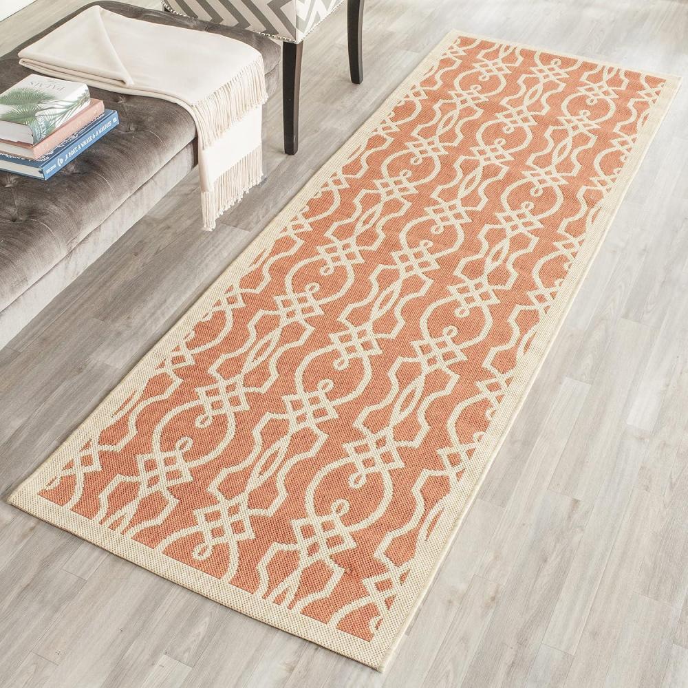 image:imageMartha Stewart x SAFAVIEH Outdoor Area Rug Collection  8 x 112 Azurite Weather Resistant amp Washable Ideal for Patio Backyard Mudroom Deck Dining Space MSR4220233Cinnamon Stick
