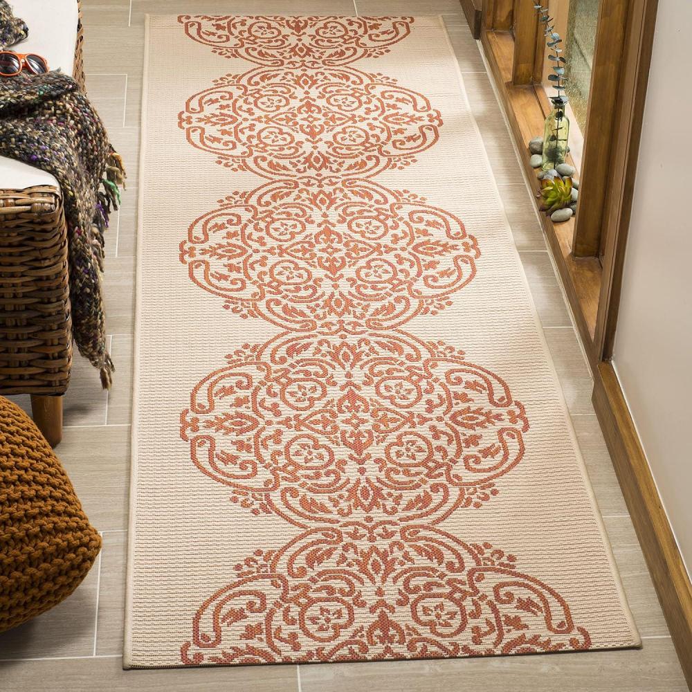 image:imageMartha Stewart x SAFAVIEH Outdoor Area Rug Collection 8 x 112 Azurite Weather Resistant amp Washable Ideal for Patio Backyard Mudroom Deck Dining Space MSR4230233Cinnamon Stick