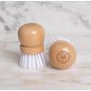 Martha Stewart Mini Palm Dish Brushes, 4 Count – Ergonomic Beechwood Handle for Comfortable Cleaning