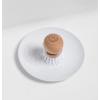 Martha Stewart Mini Palm Dish Brushes, 4 Count – Ergonomic Beechwood Handle for Comfortable Cleaning