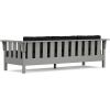 Martha Stewart by POLYWOOD® Acadia 4-Piece Deep Seating Set with Sofa in Slate Grey (Midnight Linen)(Midnight Linen)