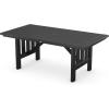 Martha Stewart by POLYWOOD® Acadia 5-Piece Dining Set with Benches in Slate Grey(Black)