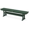 Martha Stewart by POLYWOOD® Acadia 5-Piece Dining Set with Benches in Slate Grey(Green)