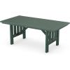 Martha Stewart by POLYWOOD® Acadia 5-Piece Dining Set with Benches in Slate Grey(Green)