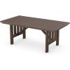 Martha Stewart by POLYWOOD® Acadia 5-Piece Dining Set with Benches in Slate Grey(Mahogany)