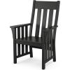 Martha Stewart by POLYWOOD® Acadia 5-Piece Farmhouse Dining Set with Benches in Teak(Black)