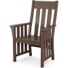 Martha Stewart by POLYWOOD® Acadia 5-Piece Farmhouse Dining Set with Benches in Teak(Mahogany)