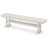 Martha Stewart by POLYWOOD® Acadia 5-Piece Farmhouse Dining Set with Benches in Teak(Sand)
