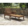 Martha Stewart by POLYWOOD® Acadia Chaise Lounge in Mahogany(Sand)