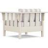 Martha Stewart by POLYWOOD® Acadia Deep Seating Chair in Slate Grey/Natural Linen(Sand / Cabana Stripe Dune Burlap)