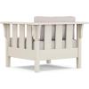 Martha Stewart by POLYWOOD® Acadia Deep Seating Chair in Slate Grey/Natural Linen(Sand / Dune Burlap)