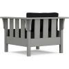 Martha Stewart by POLYWOOD® Acadia Deep Seating Chair in Slate Grey/Natural Linen(Slate Grey / Midnight Linen)
