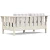 Martha Stewart by POLYWOOD® Acadia Deep Seating Loveseat in Mahogany/Spiced Burlap(Sand / Buffalo Plaid Dune Burlap)