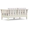 Martha Stewart by POLYWOOD® Acadia Deep Seating Loveseat in Mahogany/Spiced Burlap(Sand / Cabana Stripe Dune Burlap)