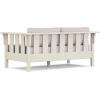 Martha Stewart by POLYWOOD® Acadia Deep Seating Loveseat in Mahogany/Spiced Burlap(Sand / Dune Burlap)