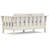 Martha Stewart by POLYWOOD® Acadia Deep Seating Loveseat in Mahogany/Spiced Burlap(Sand / Leaf Dune Burlap)