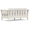 Martha Stewart by POLYWOOD® Acadia Deep Seating Loveseat in Mahogany/Spiced Burlap(Sand / Trellis Dune Burlap)