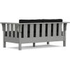 Martha Stewart by POLYWOOD® Acadia Deep Seating Loveseat in Mahogany/Spiced Burlap(Slate Grey / Midnight Linen)