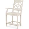 Martha Stewart by POLYWOOD® Chinoiserie 3-Piece Farmhouse Bistro Counter Set in Mahogany(Sand)
