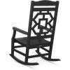 Martha Stewart by POLYWOOD® Chinoiserie 3-Piece Rocking Chair Set in Green(Black)