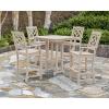Martha Stewart by POLYWOOD® Chinoiserie 5-Piece Bar Set in Green(Green)