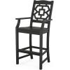Martha Stewart by POLYWOOD® Chinoiserie 5-Piece Bar Set with Trestle Legs in White(Black)