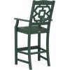 Martha Stewart by POLYWOOD® Chinoiserie 5-Piece Bar Set with Trestle Legs in White(Green)
