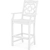 Martha Stewart by POLYWOOD® Chinoiserie 5-Piece Bar Set with Trestle Legs in White(White)