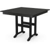 Martha Stewart by POLYWOOD® Chinoiserie 5-Piece Farmhouse Dining Set in White(Black)