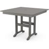 Martha Stewart by POLYWOOD® Chinoiserie 5-Piece Farmhouse Dining Set in White(Slate Grey)