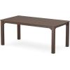 Martha Stewart by POLYWOOD® Chinoiserie 5-Piece Parsons Dining Set with Benches (Exclusive) in Mahogany(Mahogany)