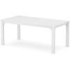 Martha Stewart by POLYWOOD® Chinoiserie 5-Piece Parsons Dining Set with Benches (Exclusive) in Mahogany(White)