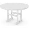 Martha Stewart by POLYWOOD® Chinoiserie 5-Piece Round Farmhouse Dining Set in Slate Grey(White)