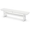 Martha Stewart by POLYWOOD® Chinoiserie 6-Piece Farmhouse Dining Set with Bench in Green(White)