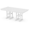 Martha Stewart by POLYWOOD® Chinoiserie 6-Piece Farmhouse Dining Set with Bench in Green(White)