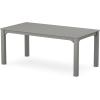 Martha Stewart by POLYWOOD® Chinoiserie Arm Chair 7-Piece Parsons Dining Set (Exclusive) in Teak(Slate Grey)