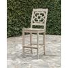 Martha Stewart by POLYWOOD® Chinoiserie Bar Side Chair in Black(Sand)