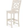 Martha Stewart by POLYWOOD® Chinoiserie Bar Side Chair in Black(Sand)