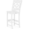 Martha Stewart by POLYWOOD® Chinoiserie Bar Side Chair in Black(White)