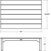 Martha Stewart by POLYWOOD® Chinoiserie Coffee Table in Mahogany(White)