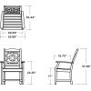 Martha Stewart by POLYWOOD® Chinoiserie Dining Arm Chair in Green(Black)