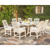 Martha Stewart by POLYWOOD® Chinoiserie Dining Arm Chair in Green(Sand)