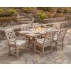 Martha Stewart by POLYWOOD® Chinoiserie Dining Arm Chair in Green(Teak)