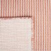 Martha Stewart x SAFAVIEH Outdoor Area Rug Collection – 6’5″ Round, Navy, Weather Resistant & Washable, Ideal for Patio, Backyard, Mudroom, Deck, Dining Space (MSR4490N)(Beige/Terracotta)