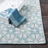 Martha Stewart x SAFAVIEH Outdoor Area Rug Collection – 8′ x 10′, Aqua, Weather Resistant & Washable, Ideal for Patio, Backyard, Mudroom, Deck, Dining Space (MSR4491J)